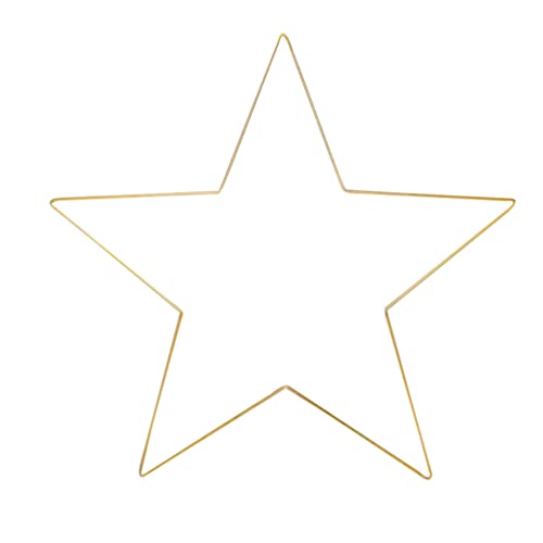 BESPORTBLE 1 Stücke Gold Deko Ringe Sterne Metallring Drahtringe zum Basteln Kranz Ringe für DIY Stern Hochzeitskranz Türkranz Wandkranz Weihnachtskranz Halloween Weihnachten von BESPORTBLE
