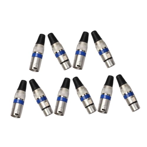 BESPORTBLE 10 Stück Männlicher und Weiblicher Pin Mikrofonanschluss Stabiler Audioadapter für Mikrofone Mixer und Kompatibel und Tragbar BESPORTBLE 10 Stück Männlicher und Weiblicher Pin Mikrofonanschluss Stabiler Audioadapter für Mikrofone Mixer und Kompatibel und Tragbar von BESPORTBLE