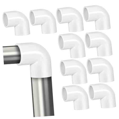 BESPORTBLE 10 Stück Teiliges PVC Winkelstück Rohrverbinder Kunststoff Rohranschluss für Wasserleitung und Abfluss mit Hoher Beständigkeit gegen Risse und Lecks Langlebig und Vielseitig für von BESPORTBLE
