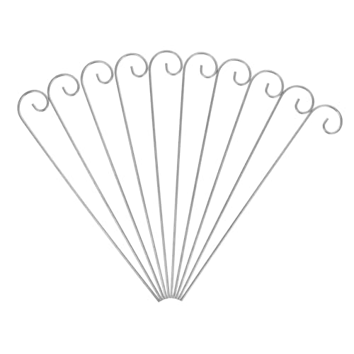 BESPORTBLE 10 Stück Teiliges Robuste Schäferhaken aus Wetterfestem Eisen Metallpflanzenschilderhalter für Garten Vielseitige Outdoor Haken zum Aufhängen von Vogelhäusern Laternen und BESPORTBLE 10 Stück Teiliges Robuste Schäferhaken aus Wetterfestem Eisen Metallpflanzenschilderhalter für Garten Vielseitige Outdoor Haken zum Aufhängen von Vogelhäusern Laternen und von BESPORTBLE