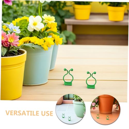 BESPORTBLE 100 Stück Pflanzenclips Selbstklebend Transparent Verstellbare Kletterpflanzen Halter Sanfte Rankhilfe für Stiele Vielseitige Befestigung für Garten Balkon und Innenbereich von BESPORTBLE