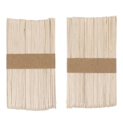 BESPORTBLE 100 Stück Waben Holzchips Zum Pops Lebensmittelechte Eisformen Eisstäbchen Lutscherstäbchen Mini Stäbchen Bonbonstäbchen Holzstäbchen Farbrührstäbchen Zungenspatel von BESPORTBLE