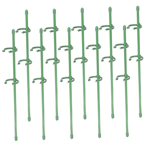 BESPORTBLE 10Stücke Pflanzenstützpfähle Pflanzenstützen für Effektive Unterstützung für Stängelpflanzen im Garten und Zimmerpflanzen Hochwertigem von BESPORTBLE
