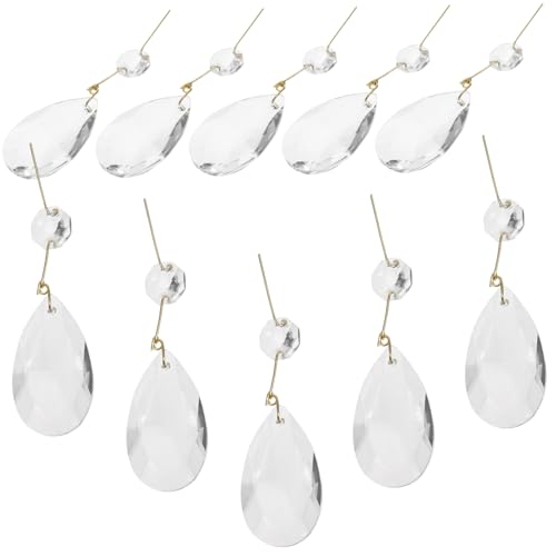 BESPORTBLE 15Stücke Kristallanhänger Transparent Tropfenform für Deckenleuchten und Gartendekoration Installieren Vielseitig Einsetzbar BESPORTBLE 15Stücke Kristallanhänger Transparent Tropfenform für Deckenleuchten und Gartendekoration Installieren Vielseitig Einsetzbar von BESPORTBLE