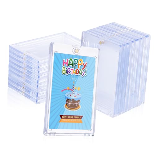 BESPORTBLE 18 Stück Magnetische Kartenhalter für Sammelkarten Klare Hartplastik Hüllen für Baseball Basketball und Trading Cards Uv Schutz Einfach zu Für Verschiedene Kartenarten BESPORTBLE 18 Stück Magnetische Kartenhalter für Sammelkarten Klare Hartplastik Hüllen für Baseball Basketball und Trading Cards Uv Schutz Einfach zu Für Verschiedene Kartenarten von BESPORTBLE