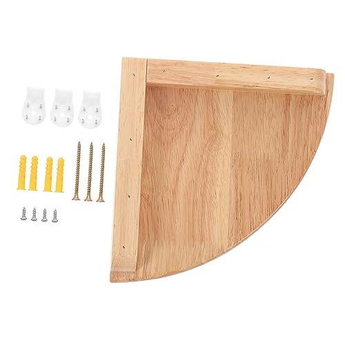 BESPORTBLE 18 cm Holz Eckregal Fächerförmige Ecke Schwimmbrett Veranstalter Display Lagerung Wandregal für Buchmonitor Pflanzer Kleinigkeiten von BESPORTBLE