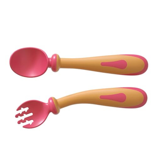 BESPORTBLE 1Satz Trainingsbesteck für Kleinkinder Ergonomisches Design Rutschfeste Hochtemperaturbeständig für Selbstständiges Essen von BESPORTBLE