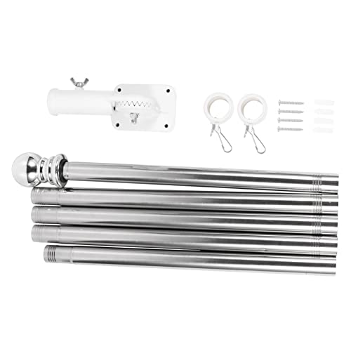 BESPORTBLE 1Satz Wandfahnenmast mit Halterung und Verhedderungsfreier Funktion für Garten Dach und LKW Wetterfestes Fahnenmast Kit für Innen und Außenbereich von BESPORTBLE