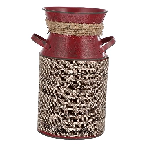 BESPORTBLE 1Stk Zinnbrunnen vase Vintage große vase blumenvase Gross landhausstil gießkanne gartendeko Vintage amphore einmachgläser Anlage schmücken Blumentopf Eimer Trommel Eisen von BESPORTBLE