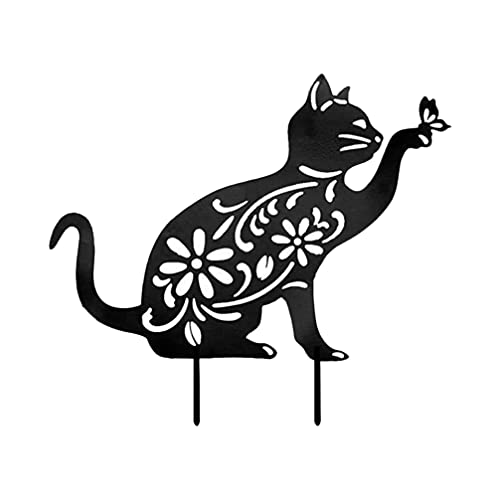 BESPORTBLE 1stk Garten-plugin Katze Dekofigur Katzendekoration Im Freien Schwarzer Katzendekor Tier Blumenstecker - Ornamente Tierischer Gartenpflock 「 Eisen Marionette Aushöhlen BESPORTBLE 1stk Garten-plugin Katze Dekofigur Katzendekoration Im Freien Schwarzer Katzendekor Tier Blumenstecker - Ornamente Tierischer Gartenpflock 「 Eisen Marionette Aushöhlen von BESPORTBLE