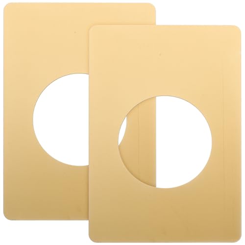 BESPORTBLE 2 Goldene Reparaturplatten aus Edelstahl Zur Befestigung von Riegeln Und Knöpfen, Langlebige Türlochabdeckungen für Den Heimgebrauch BESPORTBLE 2 Goldene Reparaturplatten aus Edelstahl Zur Befestigung von Riegeln Und Knöpfen, Langlebige Türlochabdeckungen für Den Heimgebrauch von BESPORTBLE