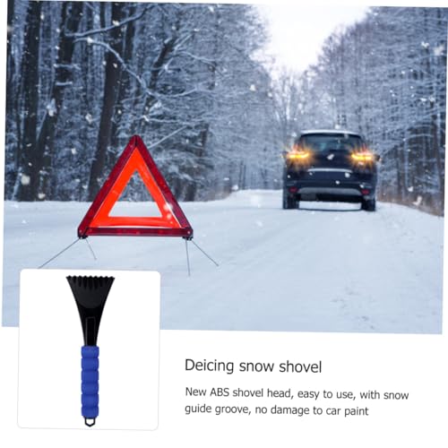 BESPORTBLE 2 STÜCK Auto Schneeschaufel mit Langlebigem Kunststoffgriff Handlich und Leicht zur Entfernung von EIS und Schnee Front Heckscheiben rutschfest Wintertauglich Blau von BESPORTBLE