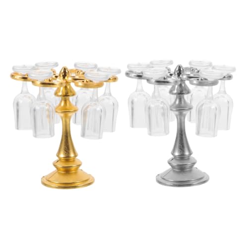 BESPORTBLE 2 Sätze Miniatur Winzerregal mit Weingläsern Robuster Weinbecher Organizer für Mikrolandschaft und Küchendekor BESPORTBLE 2 Sätze Miniatur Winzerregal mit Weingläsern Robuster Weinbecher Organizer für Mikrolandschaft und Küchendekor von BESPORTBLE