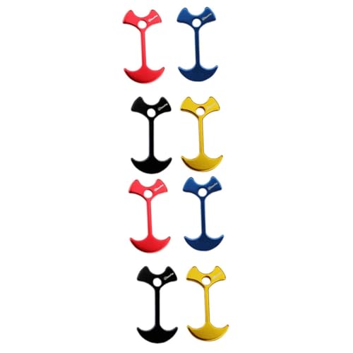 BESPORTBLE 2 Sets Deck Camping Zeltheringe Aluminiumlegierung Nägel Fischgräten Bodennagel Hochzeit Zeltanker 4 Farben Set 8 Stück * 2 von BESPORTBLE
