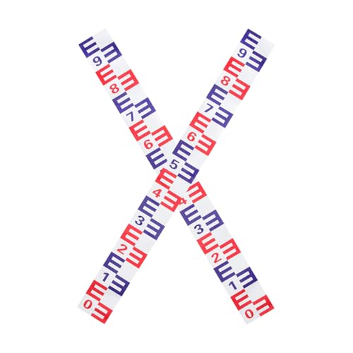 BESPORTBLE 2 Stück Aluminium Wasserstandsanzeiger Selbstklebend Reflektierend Rostfrei für Teich Gartenteich Pool mit Hochsichtbarem Messstreifen in Rot und Blau BESPORTBLE 2 Stück Aluminium Wasserstandsanzeiger Selbstklebend Reflektierend Rostfrei für Teich Gartenteich Pool mit Hochsichtbarem Messstreifen in Rot und Blau von BESPORTBLE