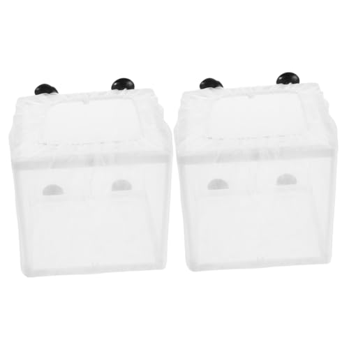 BESPORTBLE 2 Stück Aquarium Zuchtbox mit Trennwand Transparentes Fischbrutbecken Optimierter Wasserfluss Flexible für Verschiedene Fischarten Kompatibel mit Meisten Aquarien zur Fischaufzucht von BESPORTBLE