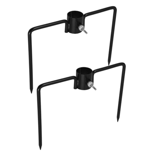BESPORTBLE 2 Stück Bodenspieß Robustem Eisen Multifunktionaler Stabilisator für Gartenfahnen Sonnenschirme und Laternen Schwarzer Erdanker mit Stilvollem Shepherd Haken für Outdoor Dekoration BESPORTBLE 2 Stück Bodenspieß Robustem Eisen Multifunktionaler Stabilisator für Gartenfahnen Sonnenschirme und Laternen Schwarzer Erdanker mit Stilvollem Shepherd Haken für Outdoor Dekoration von BESPORTBLE