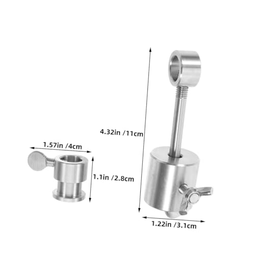 BESPORTBLE 2 Stück Edelstahl Grill Rotisserie Ausgleichsgewichte Hochtemperaturbeständig Leicht zu Reinigen BBQ Spießgewichte Für Drehspieß und Grillspieße Flexibel von BESPORTBLE