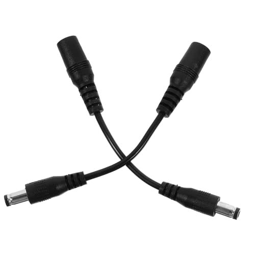 BESPORTBLE 2 Stück Effector Polarity Converter Kabel Schwarz Zuverlässiges Power Supply Zubehör Kompatibel mit Gitarrenpedalen Leicht Langlebig Praktisch für Stabile von BESPORTBLE
