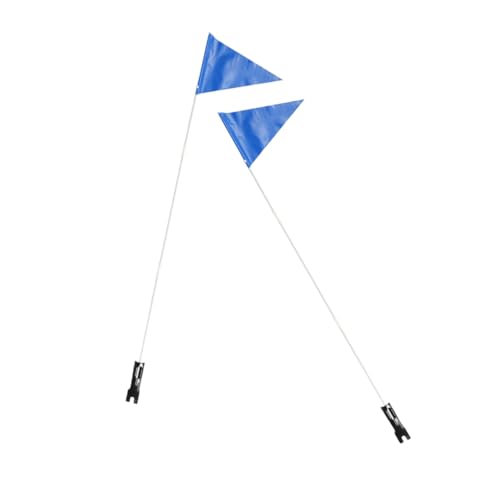 BESPORTBLE 2 Stück Fahrrad Sicherheitsflagge aus Stabilem Fiberglas Fahnenmast für Hohe Sichtbarkeit an Kinderfahrrädern und Rollern Langlebig Einfach zu Montieren Optimaler Schutz im von BESPORTBLE