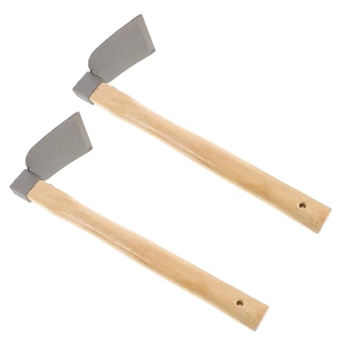 BESPORTBLE 2 Stück Hand-unkrauthacke Mit Holzgriff, Gartenfräse, Werkzeug Für Effiziente Bodenbearbeitung, Mehrzweck Zum Jäten, Pflanzen Und Landschaftsbau von BESPORTBLE