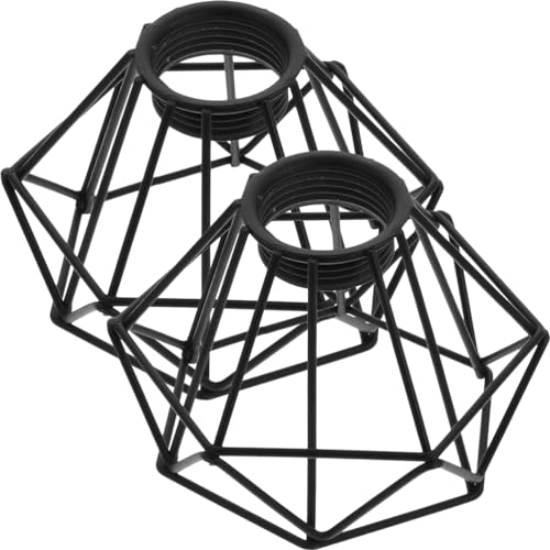 BESPORTBLE 2 Stück Metall-Retro-Kronleuchter Vintage-Draht-Lampenschirm Glühbirnen Bar-Pendelleuchte Abdeckungen Korbgeflecht Deckendekorationen Kronleuchter Käfig Schirm BESPORTBLE 2 Stück Metall-Retro-Kronleuchter Vintage-Draht-Lampenschirm Glühbirnen Bar-Pendelleuchte Abdeckungen Korbgeflecht Deckendekorationen Kronleuchter Käfig Schirm von BESPORTBLE
