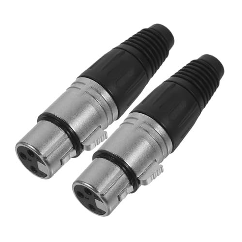BESPORTBLE 2 Stück Poliger Xlr Female Audio Connector Lötanschluss Mikrofonbuchse Stabiler Anschluss für Mikrofonanschluss Kompatibel mit Professionellem Audio Equipment Zuverlässige von BESPORTBLE