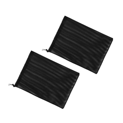 BESPORTBLE 2 Stück Pump Filter Bag Schwarz Mesh Schutzbeutel mit Zugband für Teich Schwimmbadpumpe Feinmaschig Langlebig Schützt Pumpe vor Verschmutzung und Beschädigung von BESPORTBLE
