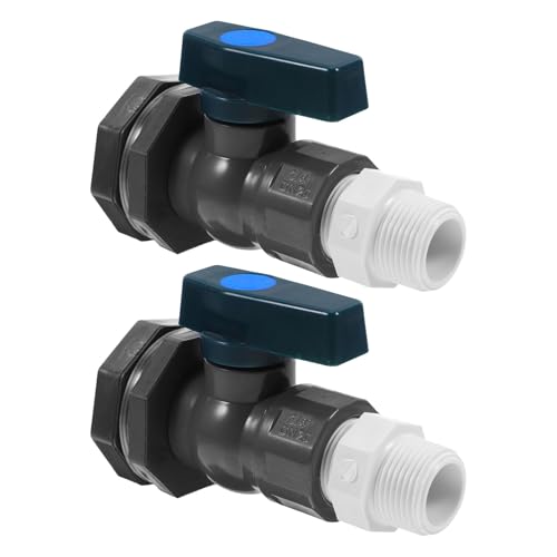 BESPORTBLE 2 Stück Regenfass-Zapfhahn: Regenfass-Zapfhahn-Anschluss – 3/4 Zoll PVC-Umlenkset für Dachrinne und Fallrohr – Gartenschlauch-Wasserhahn-Anschluss von BESPORTBLE