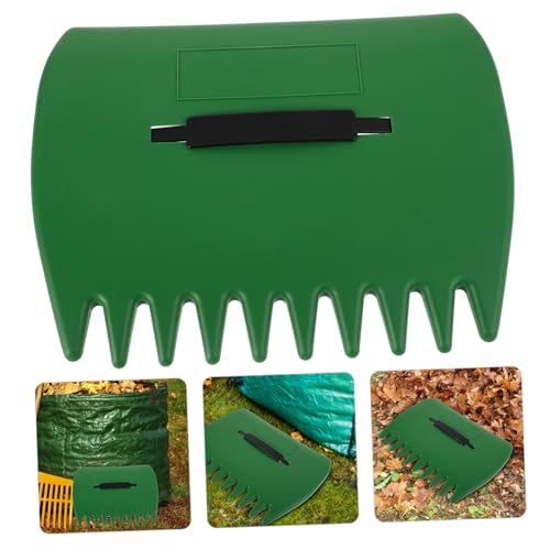 BESPORTBLE 2 Stück Robuster Gartenrechen mit Blattklemme Leichter Ergonomischer Griff für Komfortable von Laub Gras Nadeln Vielseitig für Rasen Garten Parkpflege von BESPORTBLE