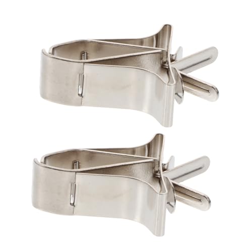 BESPORTBLE 2 Stück Teiliges Edelstahl Futterklemme für Vögel Papageien Futterhalter für Käfig Multifunktionale Futterclips zur Lebensmittelbefestigung Installieren Futterverschwendung von BESPORTBLE