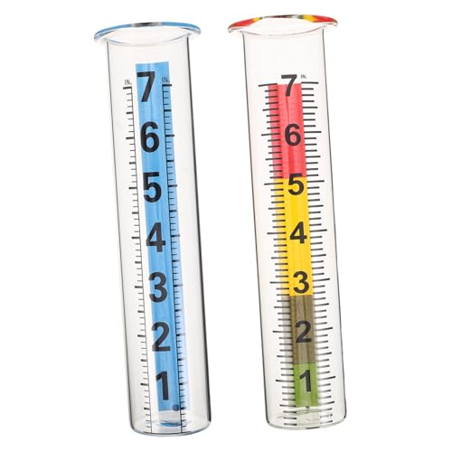 BESPORTBLE 2 Stück Teiliges Ersatz-Glas-regenmessrohr aus Kratzfestem Borosilikatglas mit Präziser Einteilung für Genaue Niederschlagsmessung im Außenbereich für Garten und BESPORTBLE 2 Stück Teiliges Ersatz-Glas-regenmessrohr aus Kratzfestem Borosilikatglas mit Präziser Einteilung für Genaue Niederschlagsmessung im Außenbereich für Garten und von BESPORTBLE
