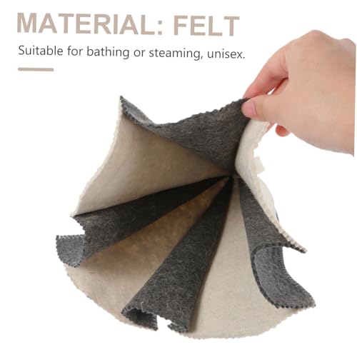 BESPORTBLE 2 Stück Teiliges Filz Saunahut Dicke Wärmespeicherung Schutz gegen Haarschäden Unisex Badekappe für Sauna und Dampfbad Tragbar mit Aufhängering Geeignet für Erwachsene BESPORTBLE 2 Stück Teiliges Filz Saunahut Dicke Wärmespeicherung Schutz gegen Haarschäden Unisex Badekappe für Sauna und Dampfbad Tragbar mit Aufhängering Geeignet für Erwachsene von BESPORTBLE