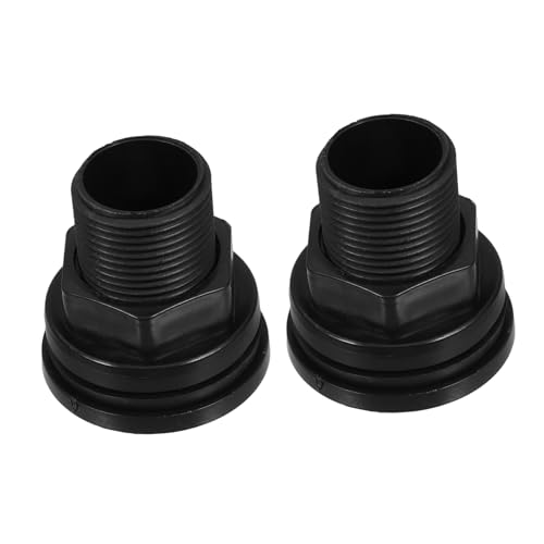 BESPORTBLE 2 Stück Teiliges Regenfass Verbinder Außengewinde Innengewinde Wasserbehälter Durchführungsverschraubung für Tanks Teiche Aquarien Einfache Installation Robustes Material von BESPORTBLE