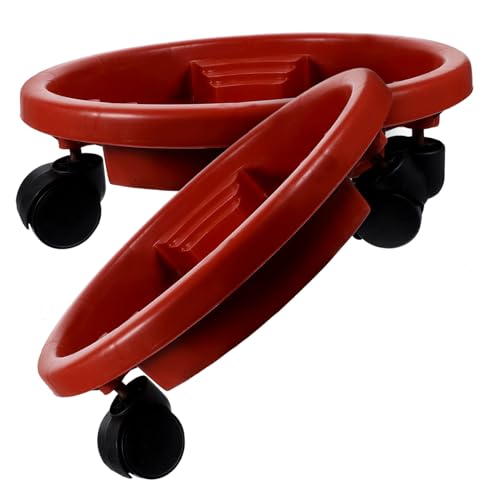 BESPORTBLE 2 Stück Teiliges Rundes Pflanzuntersetzer Dickem Resin mit Drehbaren Rutschfesten Robust bis Tragbar für Innen Außenbereich Braun rot BESPORTBLE 2 Stück Teiliges Rundes Pflanzuntersetzer Dickem Resin mit Drehbaren Rutschfesten Robust bis Tragbar für Innen Außenbereich Braun rot von BESPORTBLE