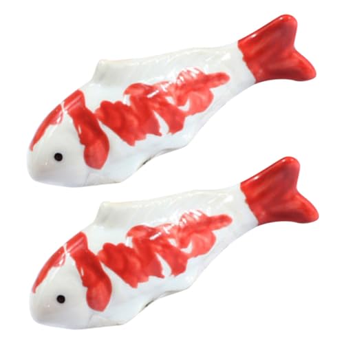 BESPORTBLE 2 Stück Teiliges Schwimmendes Aquarium Deko Fischfigur mit Glatter Oberfläche Langlebig für Teich und Aquarium Natürliche Lebendige Gestaltung von BESPORTBLE