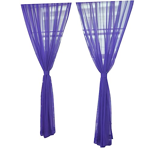 BESPORTBLE 2stücke Transparente Tüll Gardinen Mit Schlaufen Halbtransparente Voile Vorhänge Für Schlafzimmer Und Wohnzimmer Für Licht Und Privatsphäre BESPORTBLE 2stücke Transparente Tüll Gardinen Mit Schlaufen Halbtransparente Voile Vorhänge Für Schlafzimmer Und Wohnzimmer Für Licht Und Privatsphäre von BESPORTBLE
