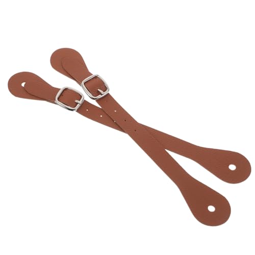 BESPORTBLE 2 Stück Verstellbare Vintage Cowboy Sporenriemen aus Strapazierfähigem Kunstleder mit Modischer Metallschnalle für Reitstiefel und Oberschenkelhohe Boots BESPORTBLE 2 Stück Verstellbare Vintage Cowboy Sporenriemen aus Strapazierfähigem Kunstleder mit Modischer Metallschnalle für Reitstiefel und Oberschenkelhohe Boots von BESPORTBLE