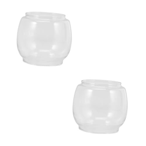 BESPORTBLE 2 Stück Vintage Glass Lampenschirm Ersatzglas für Öllampen Transparenter Hitzebeständiger Kerosinlampenschirm Einfach zu Reinigen Installieren Rundes Retro Design für Nostalgische BESPORTBLE 2 Stück Vintage Glass Lampenschirm Ersatzglas für Öllampen Transparenter Hitzebeständiger Kerosinlampenschirm Einfach zu Reinigen Installieren Rundes Retro Design für Nostalgische von BESPORTBLE