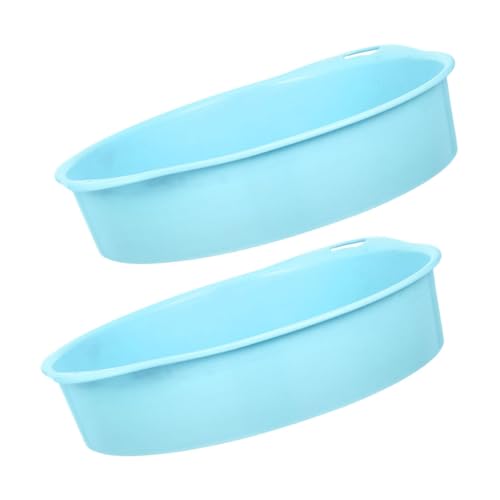 BESPORTBLE 2 Stücke Gartensieb Kunststoff Rund Langlebig Feinmaschig Robust Gartensieb für Erde Sand Kompost Steine Ergonomisch Handlich für Gartenarbeit und Pflanzenpflege von BESPORTBLE