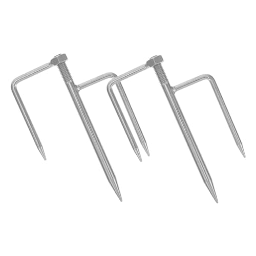 BESPORTBLE 2 Stücke Silber Eisen Regenschirm Stehen Tragbare Regenschirm Schwere Regenschirm Basis Heavy Duty Regenschirm Stehen von BESPORTBLE