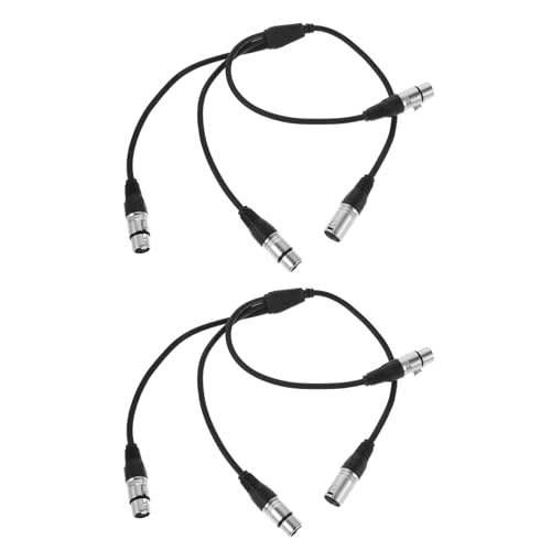 BESPORTBLE 2-teiliger XLR-Splitter: Symmetrisches Mikrofonkabel XLR 1 auf 3 Audio-Splitterkabel, Stecker auf dreifachen weiblichen Mikrofonadapter für Aufnahmestudios und Live-Events BESPORTBLE 2-teiliger XLR-Splitter: Symmetrisches Mikrofonkabel XLR 1 auf 3 Audio-Splitterkabel, Stecker auf dreifachen weiblichen Mikrofonadapter für Aufnahmestudios und Live-Events von BESPORTBLE
