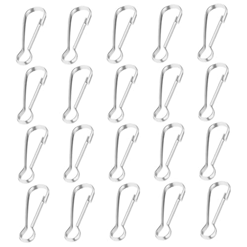 BESPORTBLE 20 Stück Teiliges Fahnenmast Clips mit Federhaken und Perlenverschluss Wiederverwendbare Sichere Befestigung für Flaggen Am Fahnenmast für Garten Boot und Outdoor Einsatz von BESPORTBLE