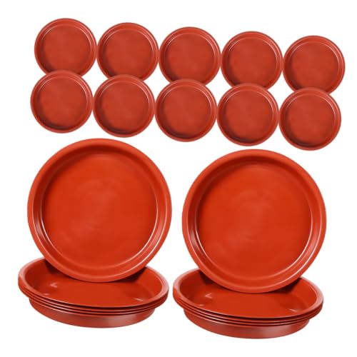 BESPORTBLE 20 Stücke Blumentopf Basis Anlage Tablett Kunststoff Töpfe Platte Blumentopf Untertasse Pp von BESPORTBLE