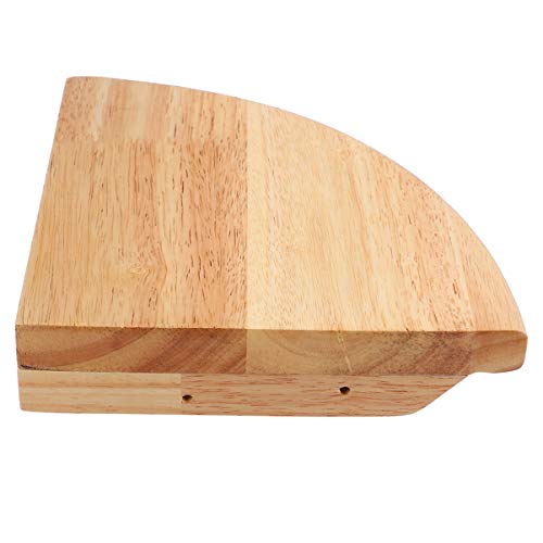 BESPORTBLE 23 cm Holz Eckregal Fächerförmige Ecke Schwimmbrett Veranstalter Display Lagerung Wandregal für Buchmonitor Pflanzer Kleinigkeiten von BESPORTBLE