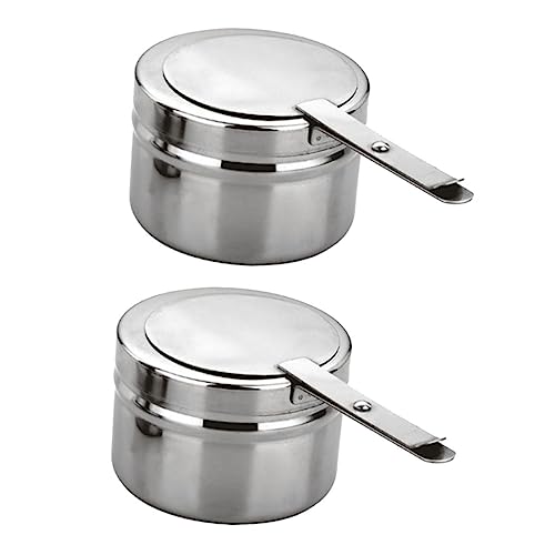 BESPORTBLE Ersatzhalter Für Chafer Mit Deckel 2pcs Edelstahlbox Für Warme Speisen von BESPORTBLE