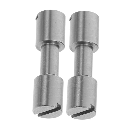 BESPORTBLE 2St Griff-zu-zu-Lock-Schnalle Lieferungen Griff mechanische Getriebe Kochmesser Nieten Mini-Ballaufkleber Ritzel Stailens Stahlgriff befestigt Nieten für Messergriffe Messing Grey von BESPORTBLE