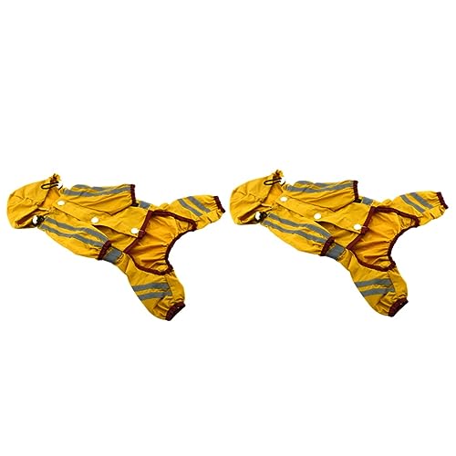 BESPORTBLE 2St Hunde-Regen-Hoodie hunderegenmantel Regenjacken für Hunde Regenjacke für kleine Hunde Reflektierende Regenjacke Regenponcho Hund Regen Slicker Regenmantel für Hunde von BESPORTBLE