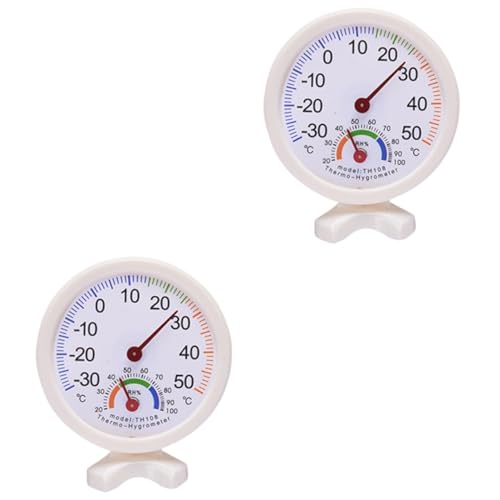 BESPORTBLE 2St Mini-Hygrothermograph Hygrometer Innenthermometer küchenthermometer gefrierschrank thermometer raumthermometer innen Analoger Hygrothermograph Feuchtigkeit Temperaturmesser von BESPORTBLE