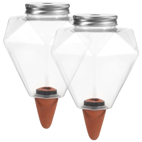 BESPORTBLE 2 Stück Automatisches Bewässerungsgerät Für Pflanzen - Selbstbewässernde Pflanzenspitzen Für Bonsai Und Zimmerpflanzen 500ml Wasserspeicher Mit Einstellbarem Tropfmodus von BESPORTBLE